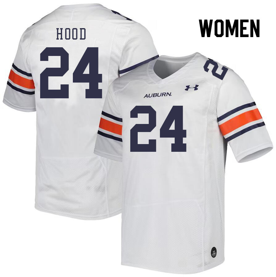Women #24 Colton Hood Auburn Tigers College Football Jerseys Stitched Sale-White